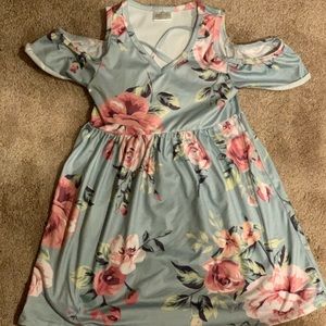 Cold Shoulder Toddler Dress